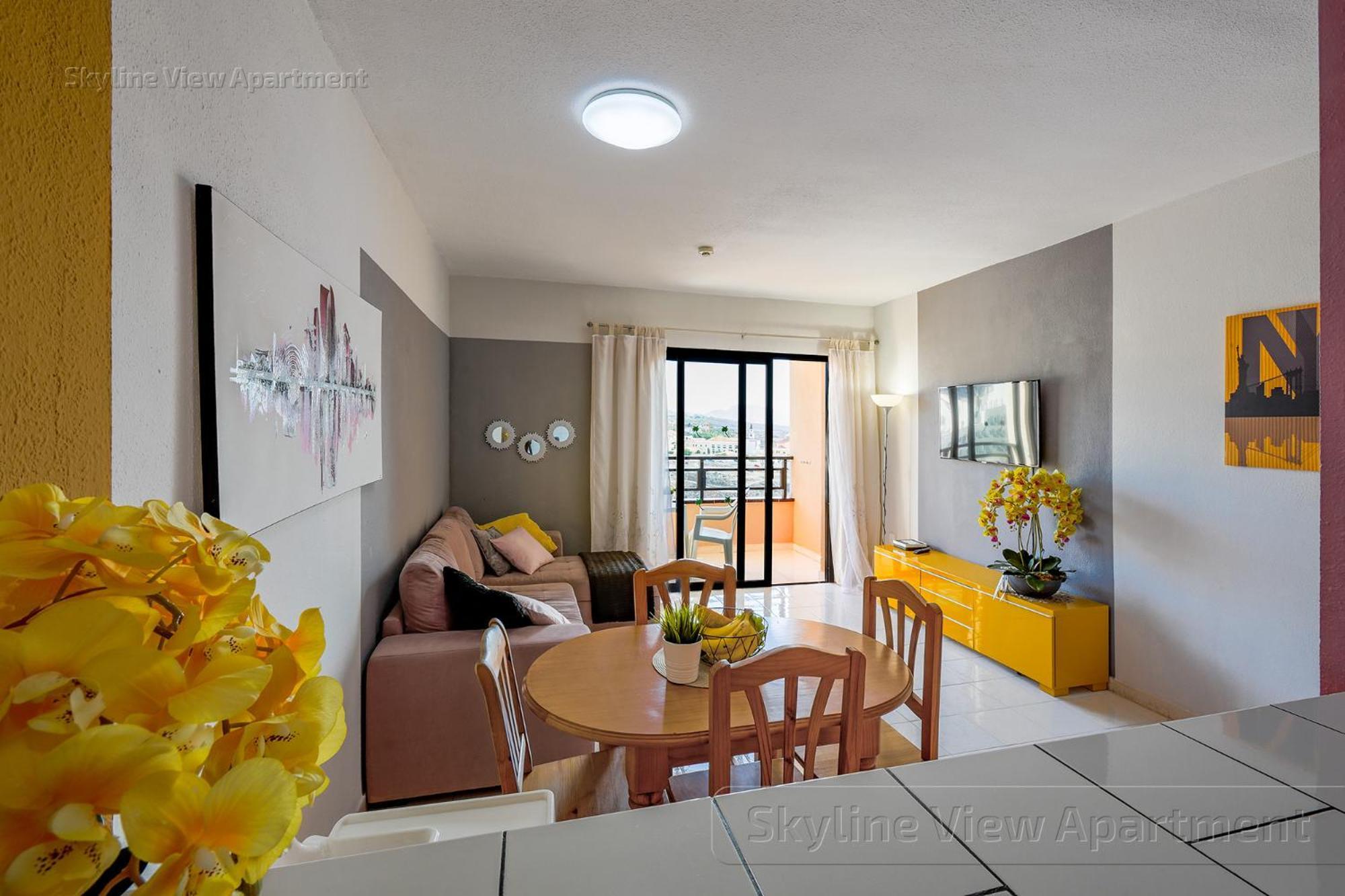 Skyline View Apartment - Free Private Parking Including & Guest Bonus Адехе Екстериор снимка